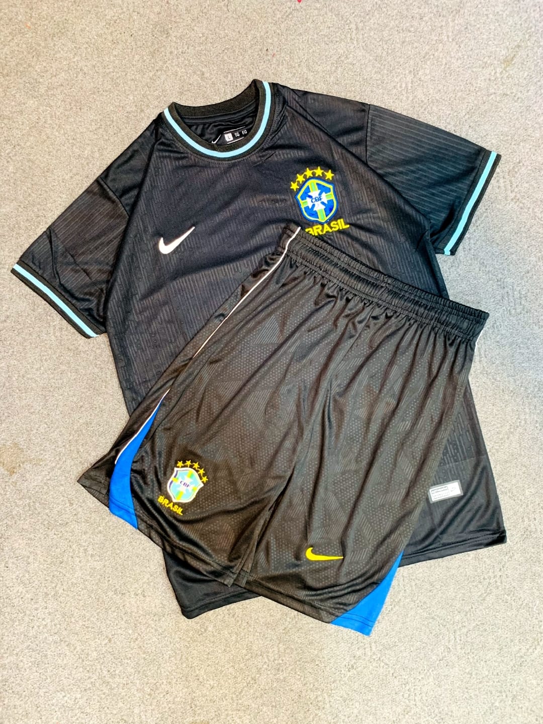 Brasil black jersey [Combo Set]